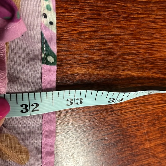 Crystal Sky Womens Mini Dress M Pink Orange Puffy Sleeves Zip Back Tie Sash EUC - Picture 15 of 16